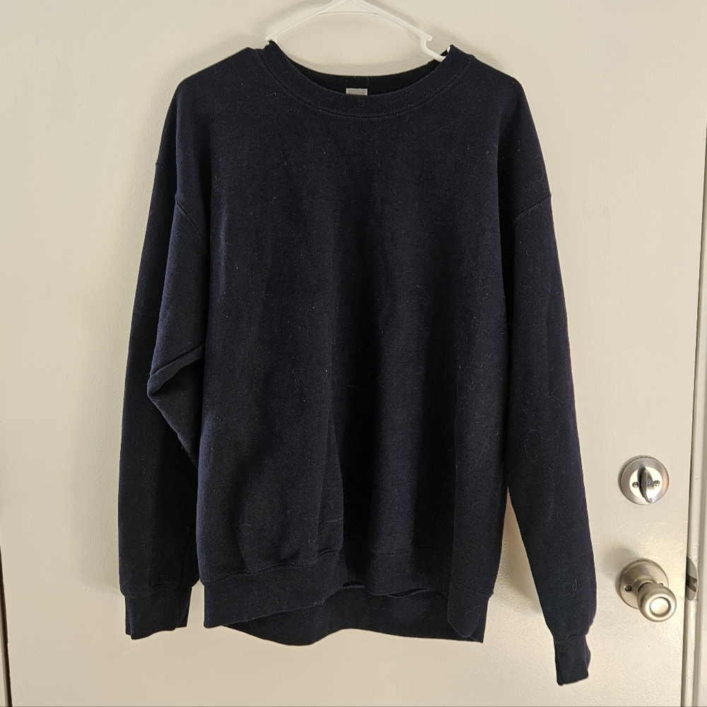 Gildan Men's Navy Crewneck Sweater